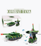 Детская игрушка трансформер "Combat Tank" | 23 x 11 cm | на бат. свет/звук