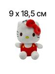 Брелок мягкий "Hello Kitty" | 9 х  18,5 см | красный
