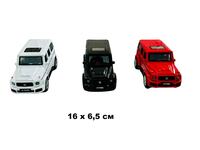 Машина металл M-B Gelandewagen | 6,5 x 16 см | микс | 12шт уп | цена за шт