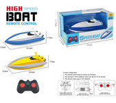Игрушка на р/у "Катер: Speed Boat" | 22 x 12 cm | микс | свет/радиус действия 30-40м