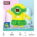 Конструктор 3D из мини блоков "XINZ MINIOS" | 9,5 x 9,5 cm | 774 дет.