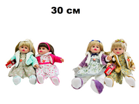 4452-30 Мягкая игрушка "Кукла 30см" микс/говорящ.