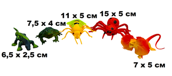 Набор животных "Animal World" 5cm | микс | 24шт упаковка | цена за 1шт