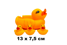 Детская игрушка "Утка с утятами" | 3 утенка | 13 см