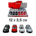 Инерционная металл машина "Nissan и Toyota" | 12 x 3,5 cm | микс | 12шт уп | цена за шт