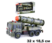 Инерционная военная машина 1:16 "Ракетная установка" | 32 x 18,5 cm | свет/звук