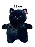 Мягкая игрушка "Кот" | 55 см | черный