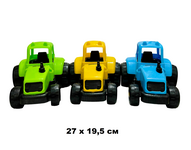 tr0122 Пластиковый трактор | 27cm | микс